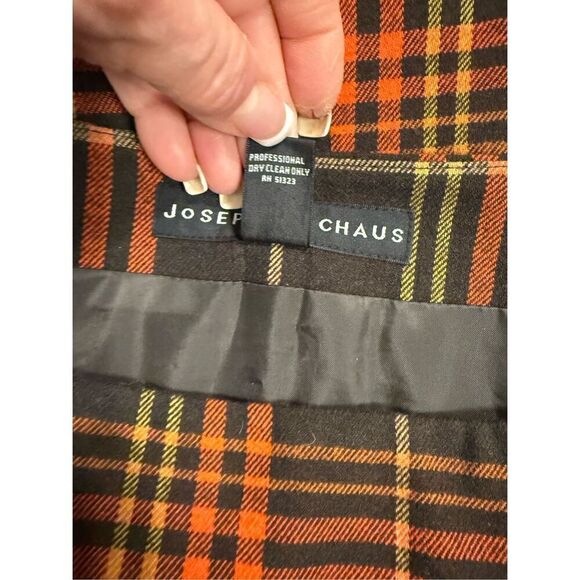 Josephine Chaus Women’s Wool Blend Plaid Wrap Skirt Sz. 12. Schoolgirl Academic - Picture 5 of 5